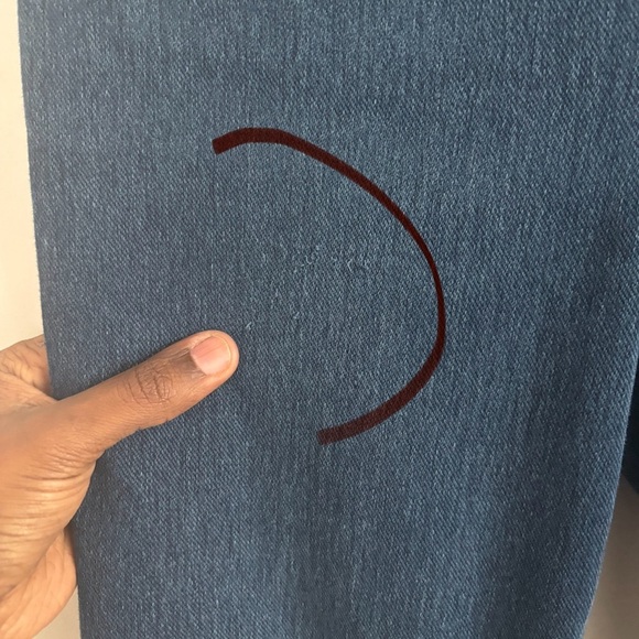 SPANX Women's JEAN-ish Ankle Leggings Skinny Jeans - Dark Twilight Blue M - Picture 4 of 8